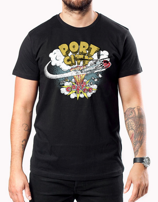 Port City "dookie" (Green Day Spoof) Black T-Shirt